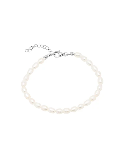 Spero London Natural Freshwater Real Seed Pearl Strand Bracelet