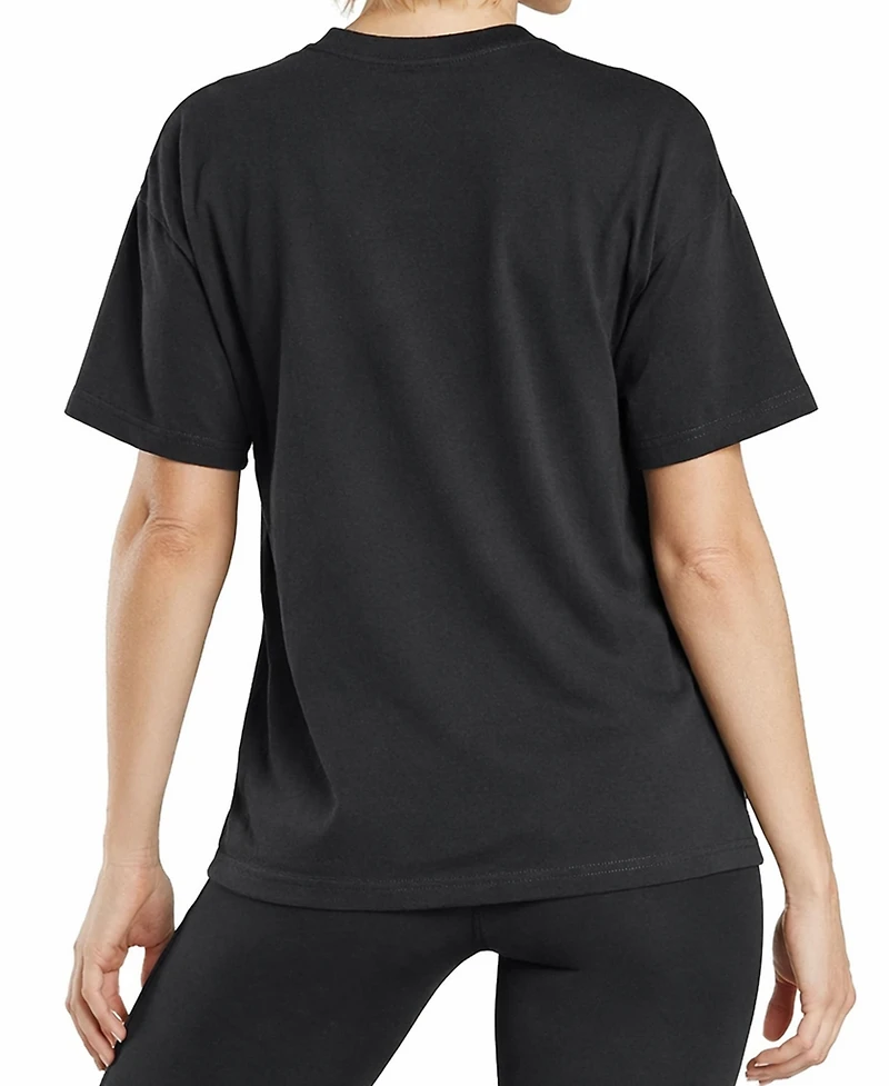 Blue Ice Women's Loose Fit Short Sleeve Crew Neck Solid Tee