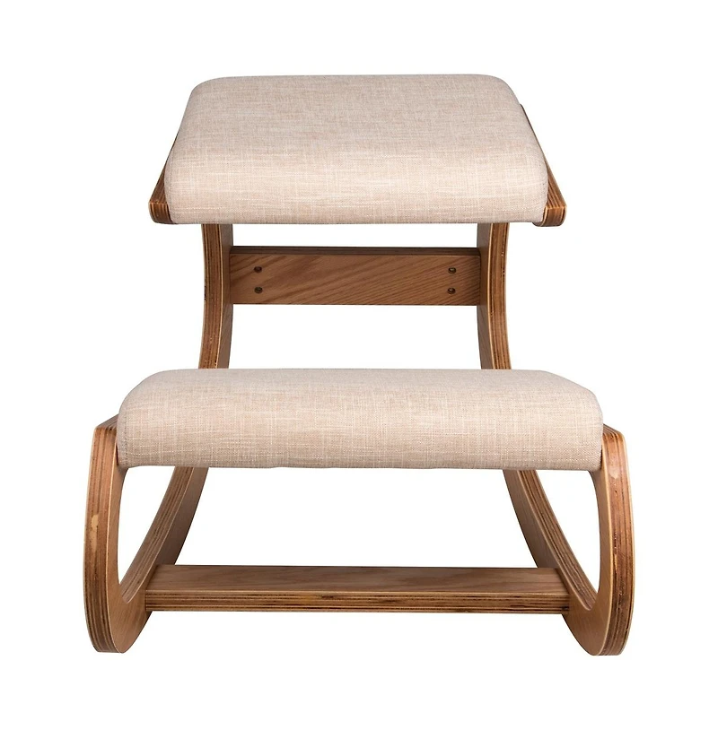Sugift Ergonomic Kneeling Chair with Birch Wood Frame, Rocking Base for Home and Office