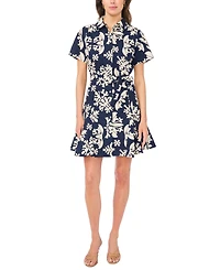 Msk Petite Flutter Sleeve Fit & Flare Dress