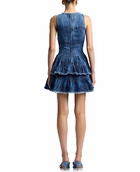 Avec Les Filles Women's Tie-Dye Denim Dress