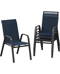 homfan Stackable Patio Chairs