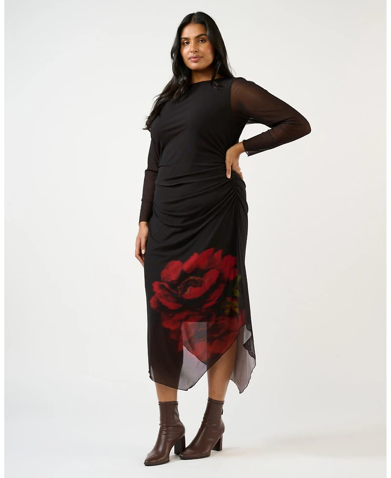 Estelle Women's Raya Asymm Mesh Dress