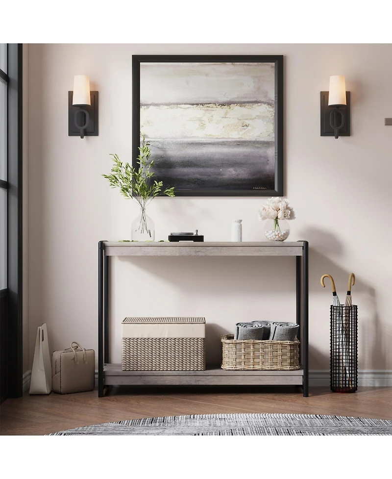 homfan 39.5-Inch Console Table - Slim Sofa and Entryway Table with Storage, Easy Assembly
