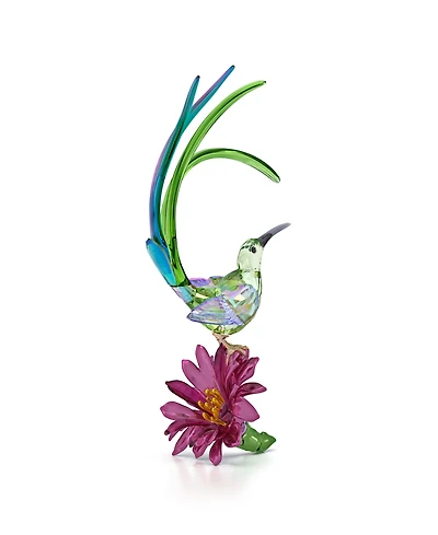 Swarovski Idyllia Sugarbird and Cactus Flower Crystal Figurine