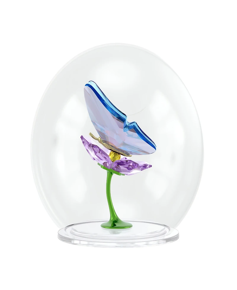 Swarovski Idyllia Glass Ball Butterfly and Flower Crystal Figurine
