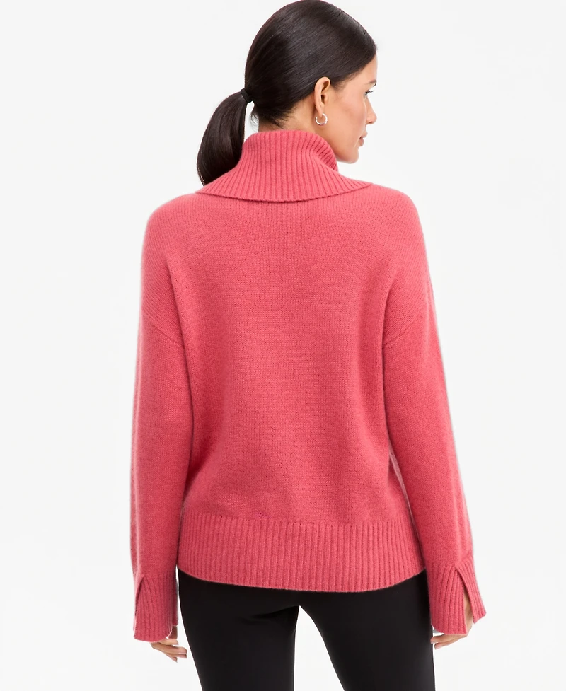 Charter Club Women's Cashmere Relaxed Turtleneck Sweater, Macy's Exclusive