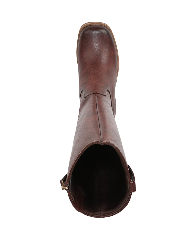 Dr. Scholl's Women's Joplin Square Toe Block Heel Riding Tall Boots