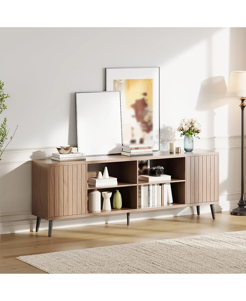 gaomon Mid-Century Modern Tv Stand for Tvs Up to 75"