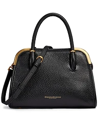 Donna Karan New York Leather Small Crossbody Satchel Handbag