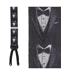 Trafalgar Men's The Formal Affair Sik Novelty Formal End Suspenders