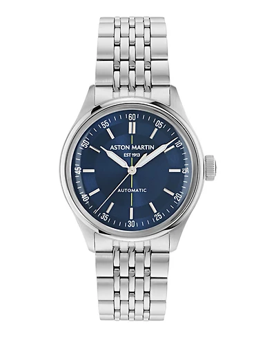 Aston Martin F1 Men's Automatic Blue Stainless Steel Bracelet Watch 39mm