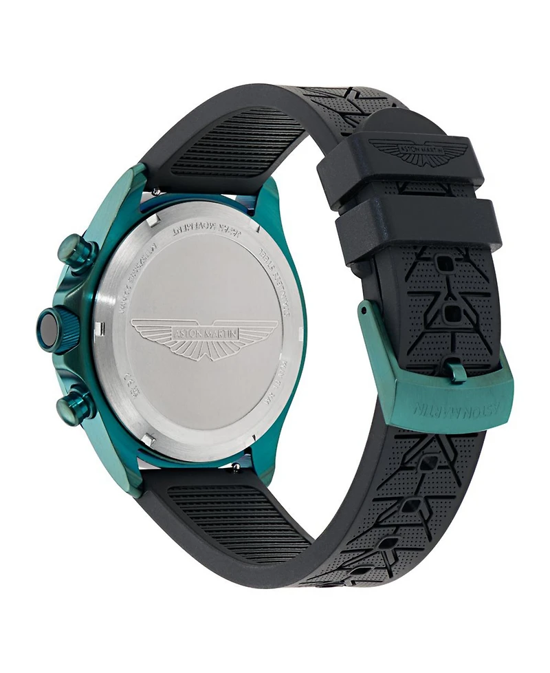 Aston Martin F1 Men's Quartz Green Silicone Strap Watch 44mm