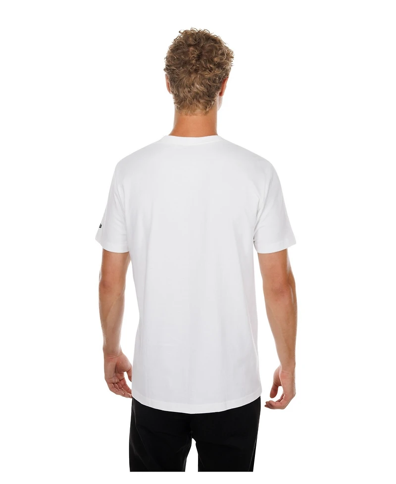 New Era Men's White York Knicks Block Logo T-Shirt