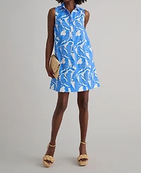 UNTUCKit Women's Stretch Cotton Printed Jordan Dress