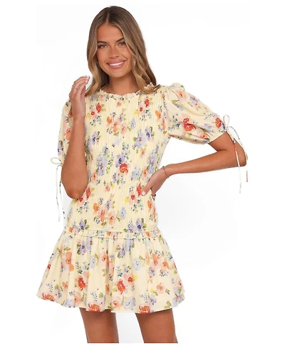 Petal and Pup Women's Kaelyn Gather Mini Dress