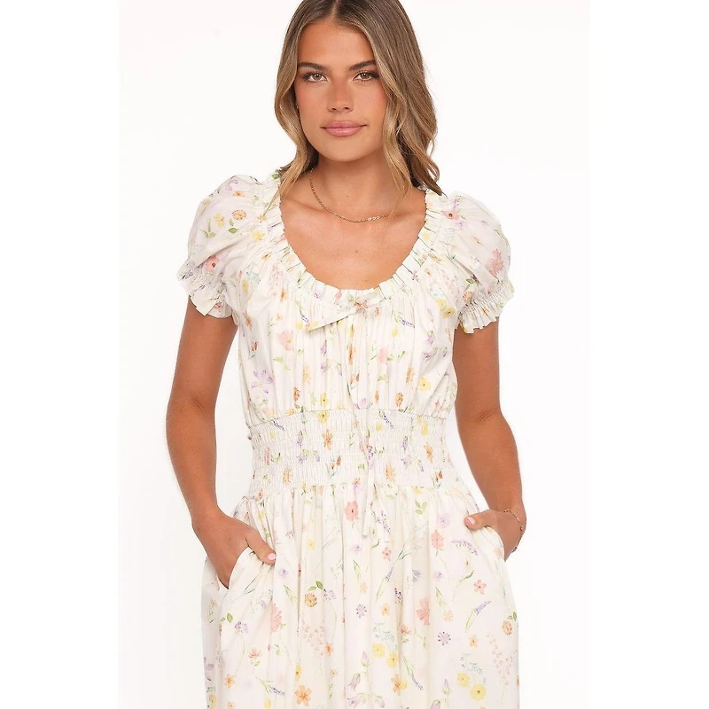 Petal and Pup Women's Katana Puff Sleeve Midi Dress