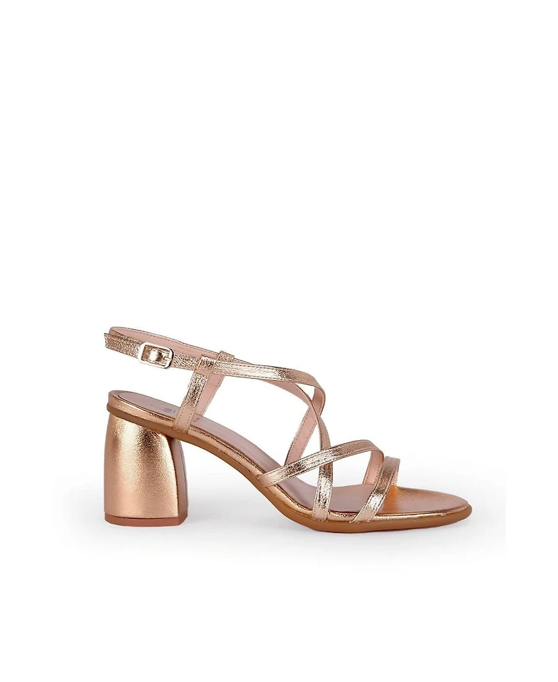 Menina Step Women's Cloe Leather Heeled Sandal