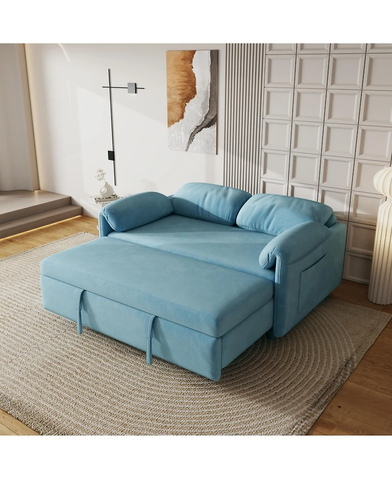 Streamdale Furniture 54inch Sofa Bed - Retractable Bed Option