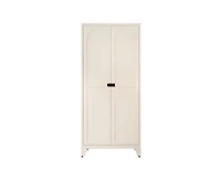 sumyeg Shapely Doors Cabinet Metal Storage with and Adjustable Shelves
