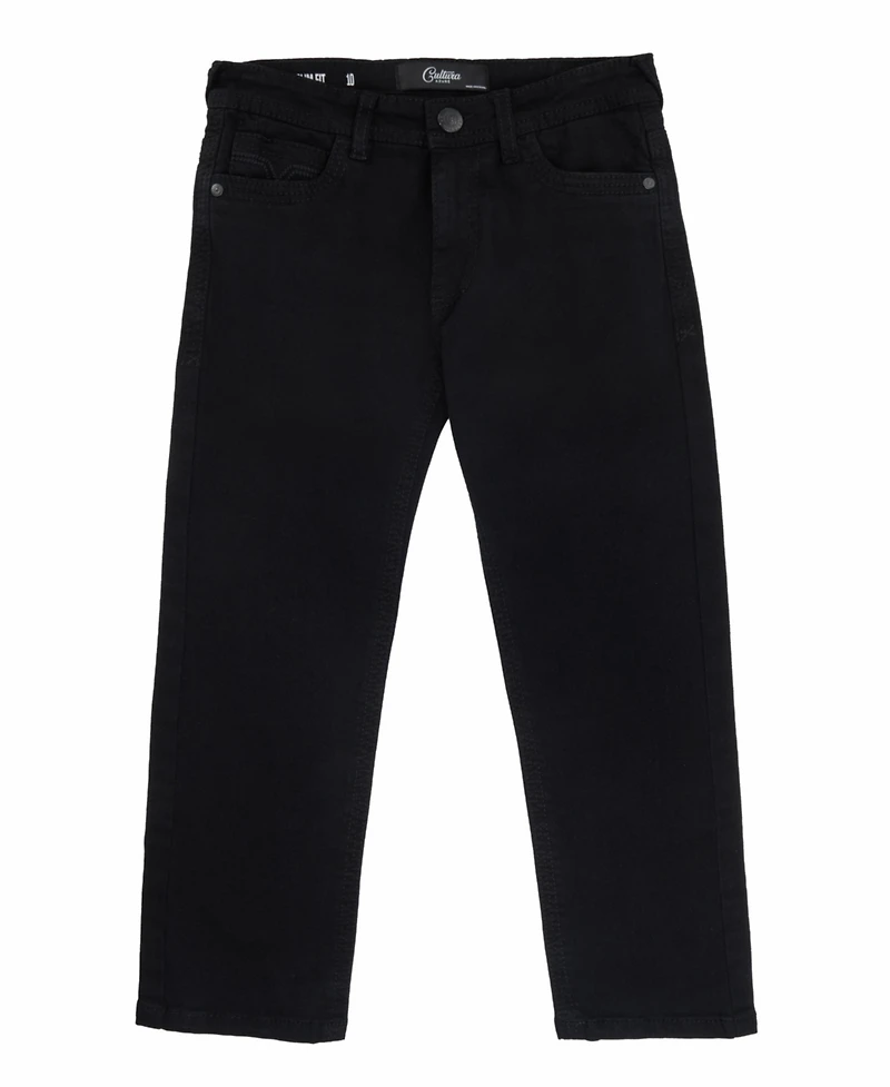 Cultura Big Boys 8-18 Slim Fit Saddle Stitch Flap Pocket Color Western Jeans
