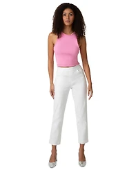 Hue Women's Rhinestone Denim Pull-On Pants