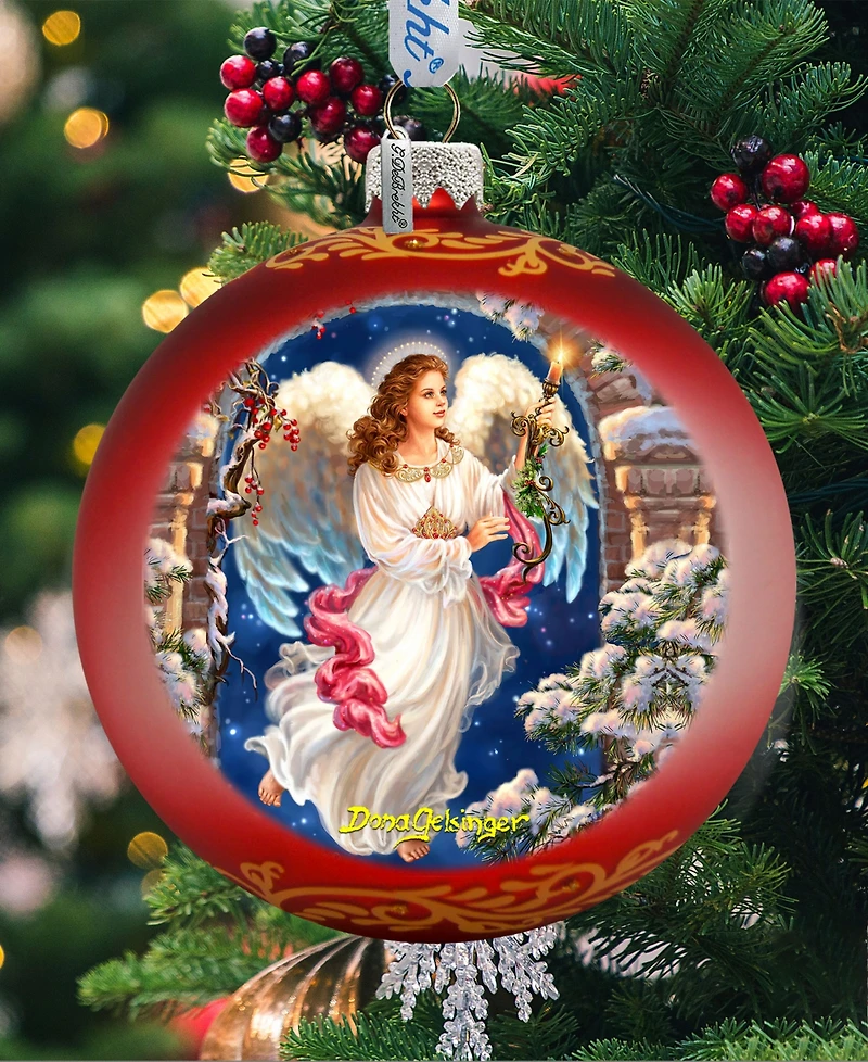 G.DeBrekht Angel In The Arch Glass Ornament