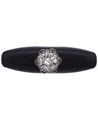 Nina Crystal Flower Clasp Minaudiere Mini Handbag