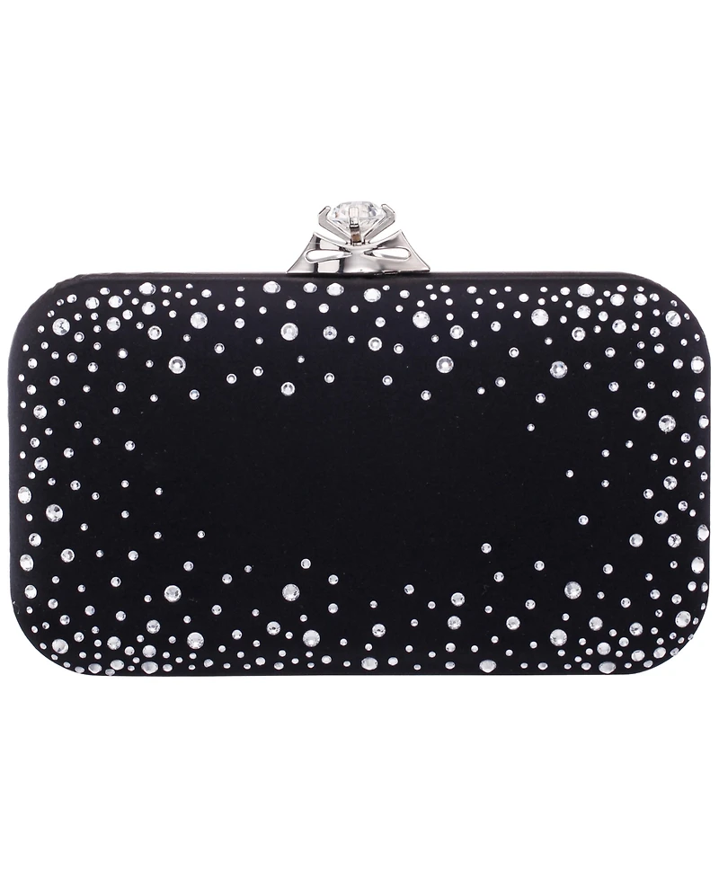 Nina Scatter Crystal Minaudiere Mini Handbag