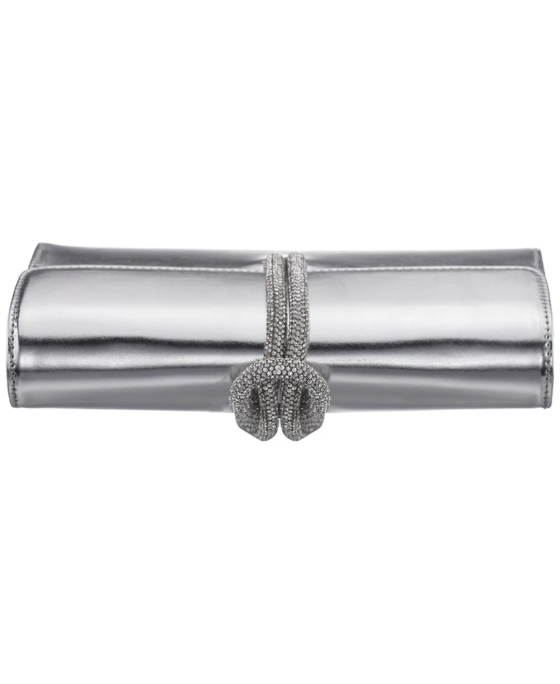 Nina Crystal Cord Handle Flap Small Handbag