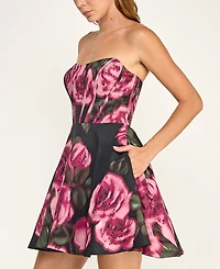 Seni & Cade Juniors' Strapless Mini Dress