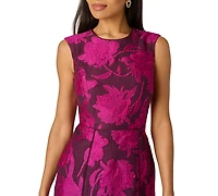 Adrianna Papell Women's Jacquard Piping Short Dress