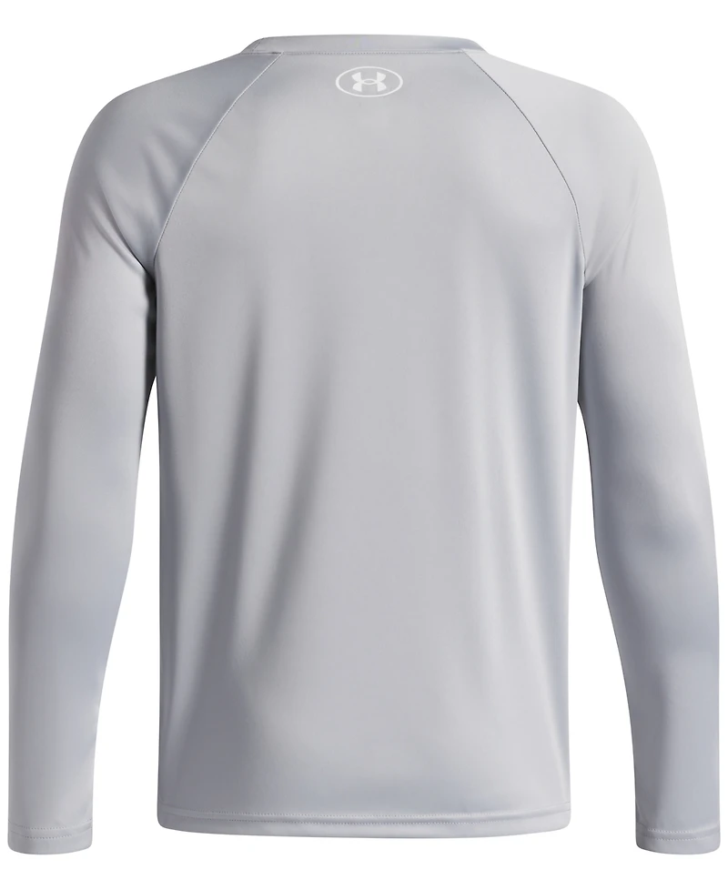 Under Armour Big Boys Tech Hybrid Print Fill Long Sleeves T-shirt
