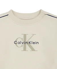 Calvin Klein Baby Boys' Long-Sleeve Sweatshirt and Pants, 2-Piece Set