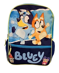 Accessory Innovations Bluey and Bingo Backpack, Lunch Bag, Water Bottle, Zip Case and Carabiner, 5-Piece Set