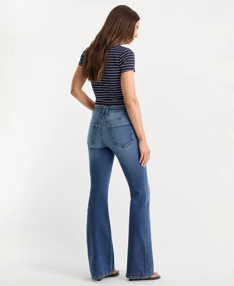 Good American Women's Soft Tech Legs Flare Jeans