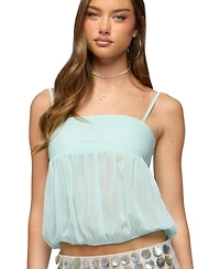 Edikted Women's Helena Chiffon Bubble Top