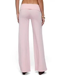Edikted Women's Poppy Foldover Wide Leg Pants