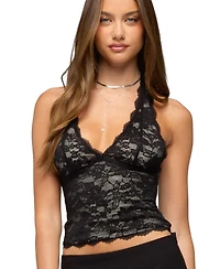 Edikted Women's Dessa Lace Halter Top