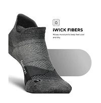 Feetures Men's Elite Ultra Light Cushion Ankle Socks - Sport Sock with Targeted Compression - Large
