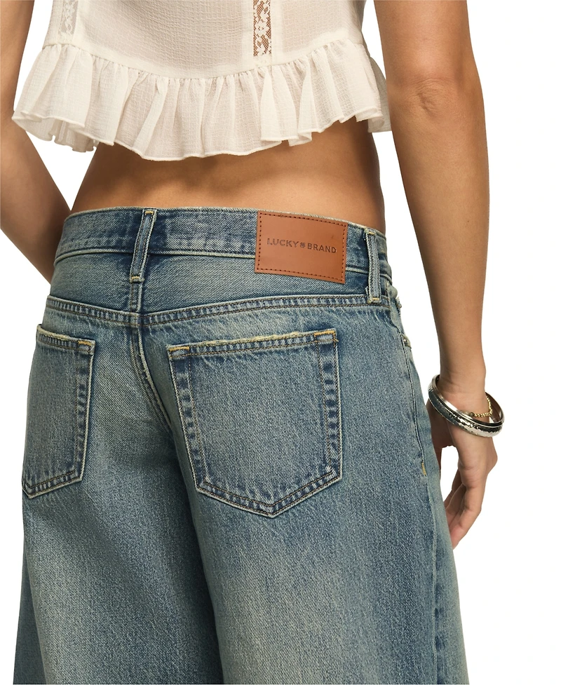 Lucky Brand Women's Ultra-Wide Cropped Culotte Jeans