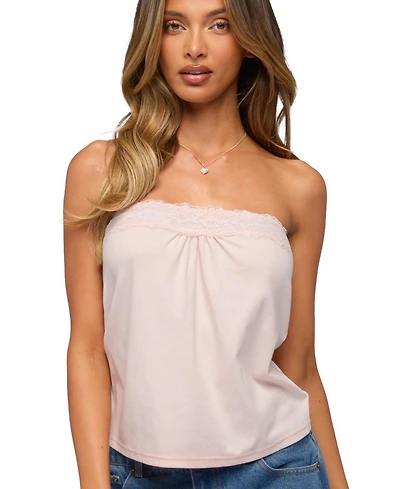 Edikted Women's Kittey Lacey Strapless Top