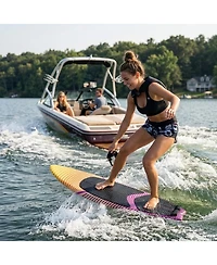 Sevorley 63-Inch Wakesurf Board with Eps Core, Eva Pad, and 3 Tail Fins