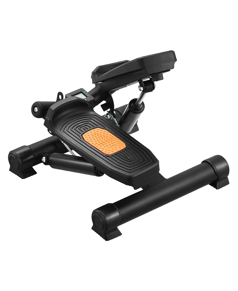 Sevorley Mini Stair Stepper with Resistance Bands and Lcd Monitor for Home