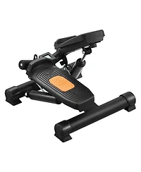 Sevorley Mini Stair Stepper with Resistance Bands and Lcd Monitor for Home