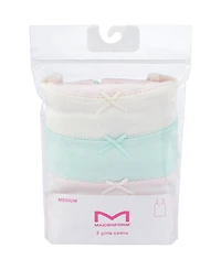 Maidenform Girls' 6-16 Picot Trim Camis, 3-Pack