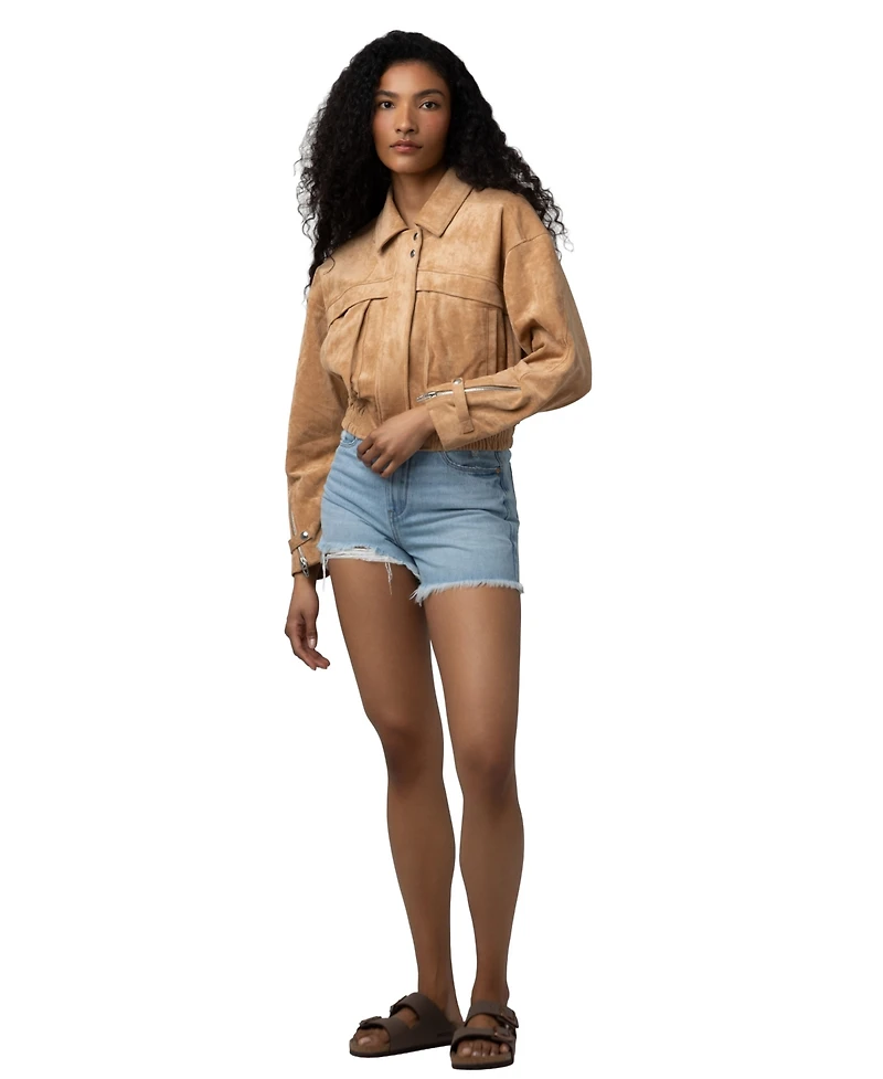 Blank Nyc Women's Collared Neck Jacket