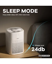 Heatdaz Hepa Air Purifier with Essential Oil Diffuser for Bedroom, Up to 108 Sqft 2 Pack