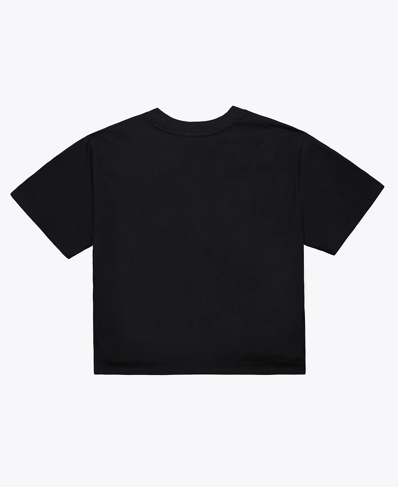 Mitchell & Ness Women's Black New York Knicks Evergreen Cropped T-Shirt