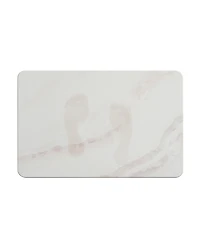 Vcny Home Marble Diatomite Stone Bath Mat, 16" x 24"